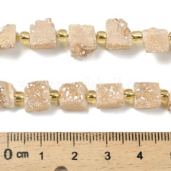 Galvani natürliche druzy Achat Perlen Stränge&nbsp;G-G289-01D