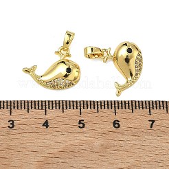 Pendentifs en laiton zircon cubique transparent&nbsp;KK-A294-14G