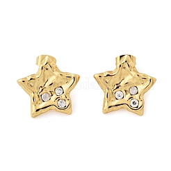 Ohrstecker aus 304 Edelstahl mit Strassen für Damen&nbsp;EJEW-U052-02G