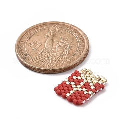 Perles de rocailles à motif de métier à tisser japonais Miyuki faites à la main&nbsp;PALLOY-MZ00059-08