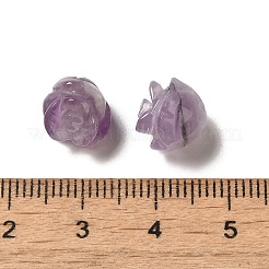 Natürliche Amethyst geschnitzte Blume verstreute Perlen&nbsp;G-O156-B-37
