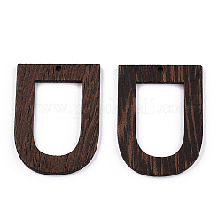 Pendentifs en bois de wengé naturel&nbsp;WOOD-T023-63