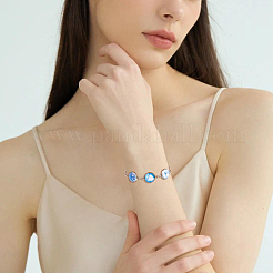 6 Stück 3 Farben DIY Blanko Kuppel Edelstahl & Messing Schieber Armbänder Bausätze&nbsp;NJEW-DC00008