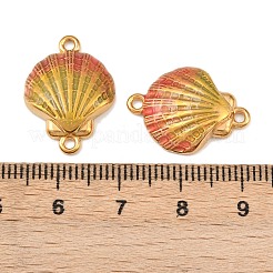 304 Edelstahl Emaille Muschelform Verbindungsstück Charms&nbsp;STAS-C150-07G