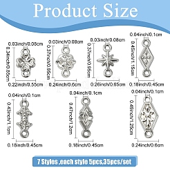 35 pezzo 7 stili maglie in acciaio inossidabile 304&nbsp;STAS-YW0011-24