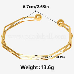 Elegantes brazaletes de acero inoxidable 304&nbsp;LY6810-2