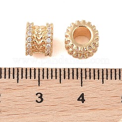 Perle europee in zircone chiaro con micro pavè di zirconi chiari&nbsp;KK-B100-042G