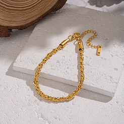 304 Edelstahl Singapur Kettenarmbänder für Damen&nbsp;AF5599-1