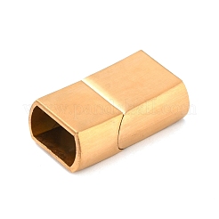 Rechteckige matte magnetische Halskettenverschlüsse aus Edelstahl 304&nbsp;STAS-I011-11A-G