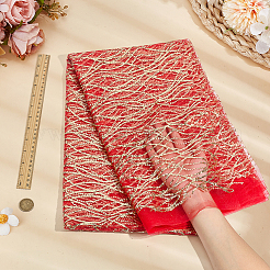 Tissu à paillettes en polyester&nbsp;DIY-WH0683-51C