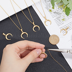DIY-Sets zur Herstellung von Anhängerketten aus Edelstahl 304&nbsp;DIY-UN0002-14G