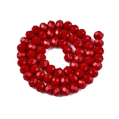 Opake einfarbige Nachahmung Jade Glasperlen Stränge&nbsp;X-EGLA-A044-P8mm-D15