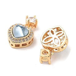 Pendentifs en laiton zircon cubique clair&nbsp;KK-B102-05G-03