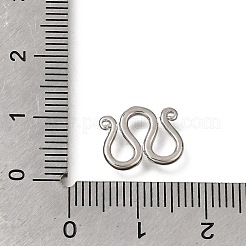 Fermoirs en laiton à crochet en forme de M&nbsp;LS-KK-CBA0DF0-14B-P
