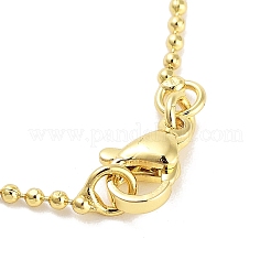 Collane con pendente in ottone micro pavé di zirconi chiari&nbsp;NJEW-Z035-01B-G