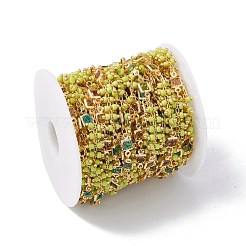 Catene a maglie quadrate in ottone ecologico fatte a mano&nbsp;CHC-E025-02G