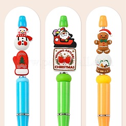 12 Stück 12 Stile Weihnachtssilikonperlen&nbsp;SIL-FS0001-38