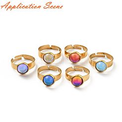 Verstellbare Fingerringkomponenten aus Edelstahl 304&nbsp;STAS-E471-04C-G