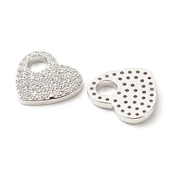 Breloques en laiton avec zircone cubique de micro pave&nbsp;KK-G405-04P-RS