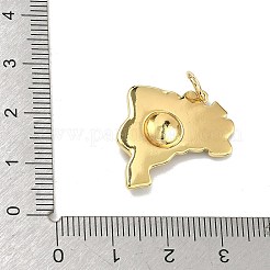 Pendentifs en laiton&nbsp;KK-D235-08G-01