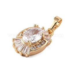 Pendentifs avec zircon cubiques à micro-pavés en laiton&nbsp;KK-E795-07KCG
