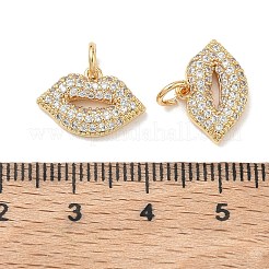 Messing klare Zirkonia Charms&nbsp;XGRQ3P881-632G