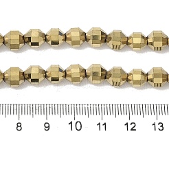 Fili di perline di ematite sintetica non magnetica elettrolitica&nbsp;G-I364-L01