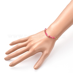 Natürliche Feuerknisternachatperlenarmbänder&nbsp;BJEW-JB06646