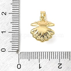 Ciondoli in ottone zirconi chiari micro pavé&nbsp;KK-E804-09G