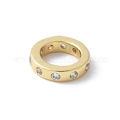 Ottone micro spianare perline europei zirconi&nbsp;KK-K399-14G