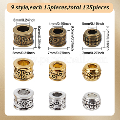 135 Stück 9 Stile tibetischen Stil europäischen Perlen&nbsp;FIND-GO0001-26