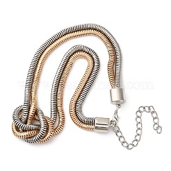 Colliers en chaîne serpent en fer pour femmes&nbsp;NJEW-U046-01GP