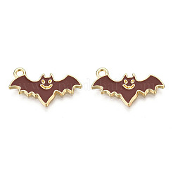 Pendentifs en alliage plaqué or clair&nbsp;LS-ENAM-T009-11B
