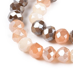 Chapelets de perles en verre électroplaqué&nbsp;GLAA-T023-B16-04