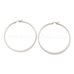 Grandes boucles d'oreilles créoles en acier inoxydable 304 résistant au ternissement&nbsp;EJEW-F105-13P