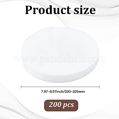 200 filtro de papel para colector de polvo de uñas con esponja&nbsp;AJEW-GF0015-47A