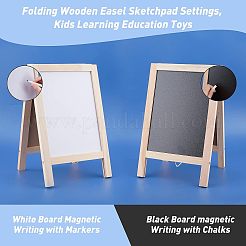 Supports du carnet de croquis de chevalet en bois&nbsp;DIY-WH0199-32