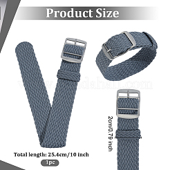 Bracelets de montres en nylon&nbsp;AJEW-WH0596-226L