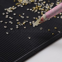 Schmuck zeigt schwarzen Kunststoff-Trägerplatte für Strass-Kommissionierung&nbsp;LS-ODIS-M001-180mm-01