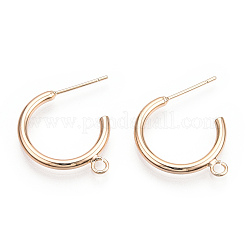 Fornituras de aretes de latón&nbsp;KK-S345-030G