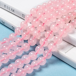 Chapelets de perles en quartz rose naturel&nbsp;X-G-L104-8mm-01