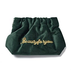 Kleingeldbörse aus Samt mit Feder-Druckknopfverschluss&nbsp;LS-ABAG-P009-A01