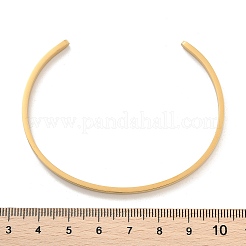 Ionenplattierung (IP) 304 Edelstahl-Manschettenarmbänder&nbsp;X-BJEW-K173-02G