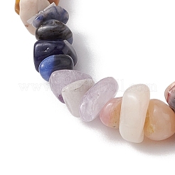 Braccialetti elastici con pietre preziose miste naturali&nbsp;BJEW-JB11069