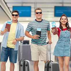 2 étui à passeport en cuir PU bicolore (2 pièce)&nbsp;OFST-CL0001-10C