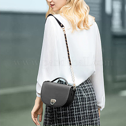 3 Stück 2 Stile PU-Leder-Schultergurte & ABS-Kunststoff-Imitationsperlen-Taschenkettenriemen&nbsp;FIND-WR0009-24