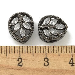 Cremagliera placcatura micro ottone spianare perline zirconi&nbsp;KK-A220-12B