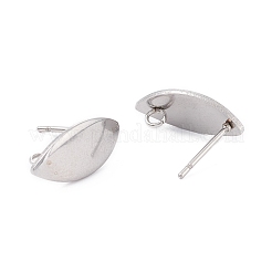 Anlaufgeschützte Ohrstecker-Beschläge aus Edelstahl 304&nbsp;STAS-F274-03P