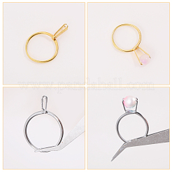 4 Stück 4 Stile Legierung Manschettenring Zubehörse&nbsp;FIND-CA0009-57