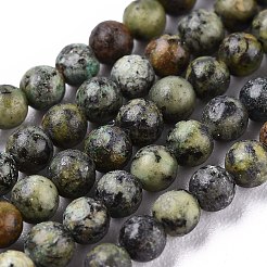Natürliche afrikanische türkis (jasper) perlen stränge&nbsp;X-G-N0188-02-3mm